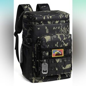 Leak Proof Cooler Backpack, Large Capacity Soft Cooler Bag with Top Handles